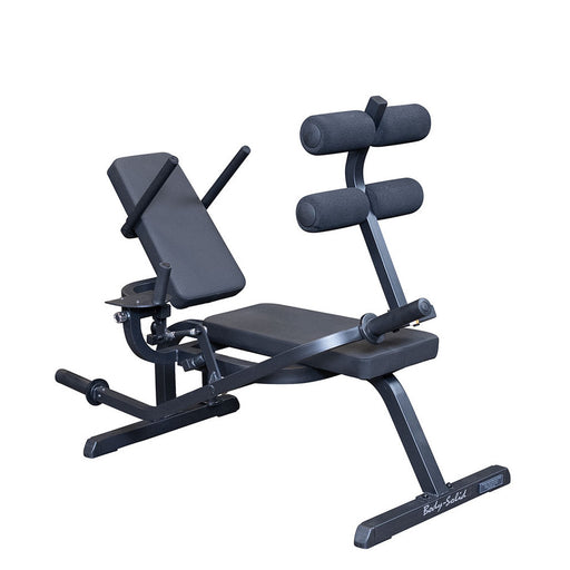 Body Solid Horizontal Ab Crunch Machine : GAB100B — full setup angle