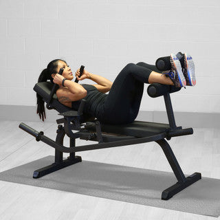 Body Solid Horizontal Ab Crunch Machine : GAB100B — weight load capacity