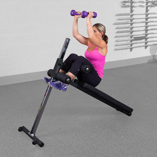 Body Solid Pro-Style Adjustable Ab Board - GAB60B — grip and contact surface