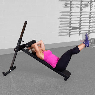 Body Solid Pro-Style Adjustable Ab Board - GAB60B — weight load capacity