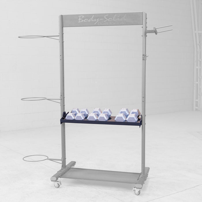 Body Solid Dumbbell Tray for GAR250 GARDB angle view