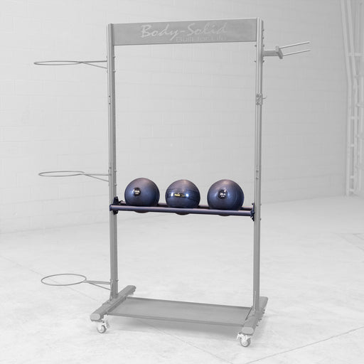 Body Solid Medicine Ball Tray for GAR250 GARMB angle view