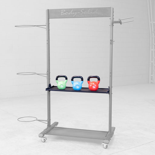 Body Solid Kettlebell Tray for GAR250 GARTRAY angle view