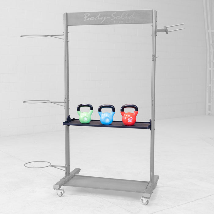 Body Solid Kettlebell Tray for GAR250 GARTRAY angle view