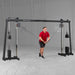 Body Solid Deluxe Cable Crossover - GDCC250B — full setup angle