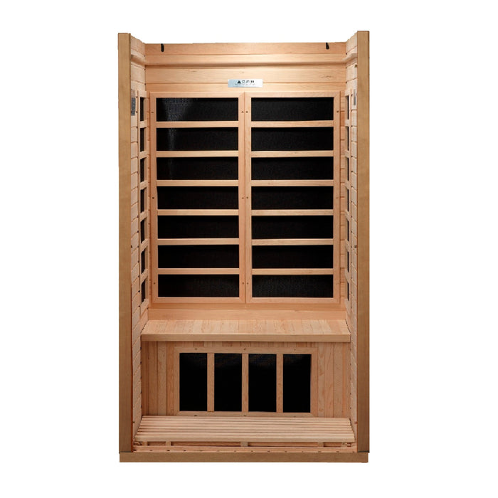 Golden Designs Barcelona Select 1-2 Person Low Emf Far Infrared Sauna Canadian Hemlock - Gdi-6106-01