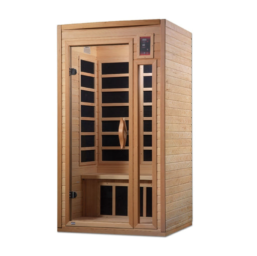 Golden Designs Barcelona Select 1-2 Person Low Emf Far Infrared Sauna Canadian Hemlock - Gdi-6106-01