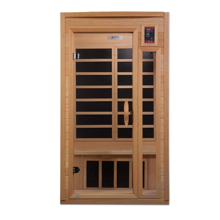 Golden Designs Barcelona Select 1-2 Person Low Emf Far Infrared Sauna Canadian Hemlock - Gdi-6106-01