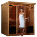 Golden Designs Monaco Elite 6-Person Pure Tech Near Zero Far Infrared Sauna Canadian Hemlock -