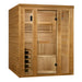 Golden Designs "Engelberg" 6 Person Traditional Steam Sauna Pacific Premium Clear Cedar GDI-7060-01 — front view
