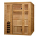 Golden Designs "Engelberg" 6 Person Traditional Steam Sauna Pacific Premium Clear Cedar GDI-7060-01 — side view