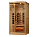 Golden Designs Reserve Edition 1-person full spectrum sauna side angle view