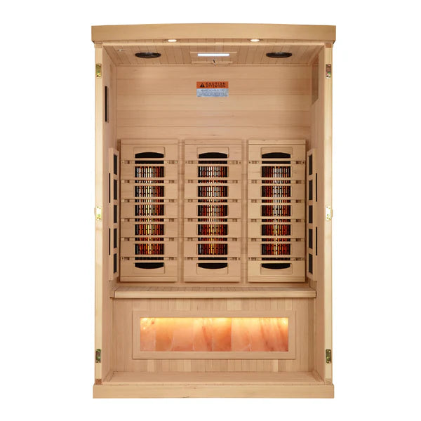 Golden Designs “Reserve Edition” GDI-8020-03 Full Spectrum Sauna with Himalayan Salt Bar