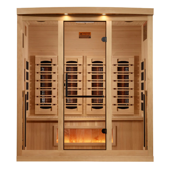 Golden Designs 2025 Reserve Edition GDI-8040-03 Full Spectrum Sauna with Himalayan Salt Bar