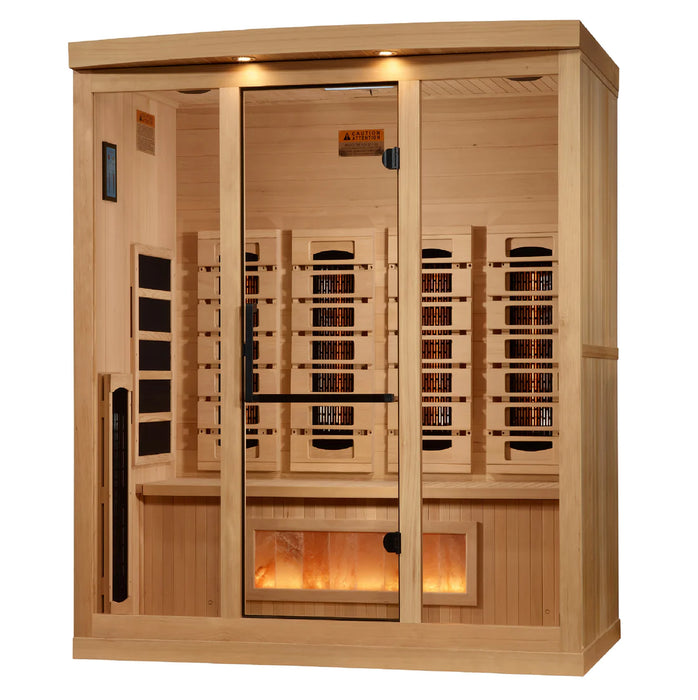 Golden Designs 2025 Reserve Edition GDI-8040-03 Full Spectrum Sauna with Himalayan Salt Bar