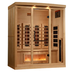 Golden Designs 2025 Reserve Edition GDI-8040-03 Full Spectrum Sauna with Himalayan Salt Bar