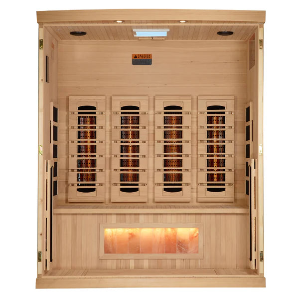 Golden Designs 2025 Reserve Edition GDI-8040-03 Full Spectrum Sauna with Himalayan Salt Bar