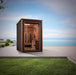 Golden Designs Nora 2 Person Outdoor-Indoor Puretech Hybrid Full Spectrum Sauna Canadian Red Cedar