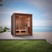 Golden Designs Visby 3 Person Outdoor-Indoor Puretech Hybrid Full Spectrum Sauna Canadian Red Cedar