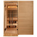 Golden Designs Toledo 6-person hybrid sauna interior seating view