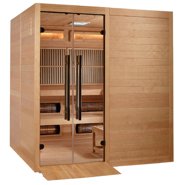 Golden Designs Toledo 6-person hybrid sauna additional angle view