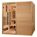 Golden Designs Toledo 6-person hybrid sauna angled exterior view
