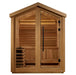 Golden Designs "Savonlinna" 3 Person Barn Outdoor Traditional Sauna Canadian Red Cedar Interior GDI-8503-01 — side view