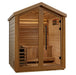Golden Designs "Savonlinna" 3 Person Barn Outdoor Traditional Sauna Canadian Red Cedar Interior GDI-8503-01 — front view