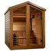Golden Designs "Kaarina" 6 Person Barn Outdoor Traditional Sauna Canadian Red Cedar Interior GDI-8506-01 — front view