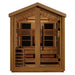 Golden Designs "Loviisa" 3 Person Barn Outdoor Hybrid Sauna (Full Spectrum IR or Traditional Stove) GDI-8523-01 — angle view