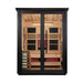 Golden Designs "Loviisa" 3 Person Barn Outdoor Hybrid Sauna Black (Full Spectrum IR or Traditional Stove) GDI-8523-04 — front view