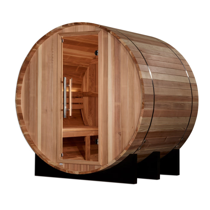 Golden Designs St. Moritz 2 Person Barrel Traditional Steam Sauna Pacific Cedar - Gdi-B002-01 Saunas