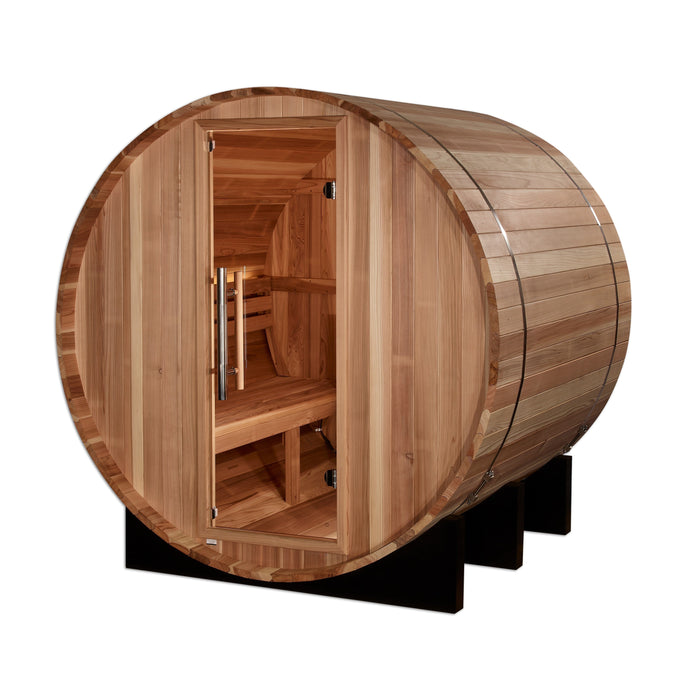 Golden Designs St. Moritz 2 Person Barrel Traditional Steam Sauna Pacific Cedar - Gdi-B002-01 Saunas