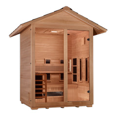 Golden Designs Carinthia 3 Person Hybrid Outdoor Steam Sauna Canadian Hemlock - GDI-8123-01
