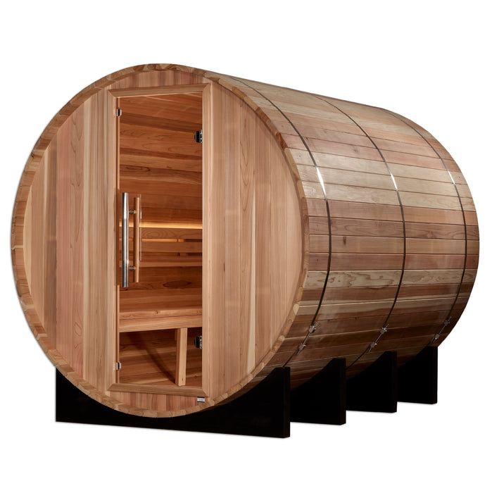 Golden Designs Klosters 6-Person Barrel Traditional Steam Sauna - Pacific Cedar Gdi-B006-01 Saunas