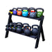 Body Solid Kettlebell / Dumbbell Rack - GDKR100B — front view