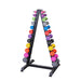Body Solid Vinyl Neoprene Dumbbell Rack - GDR24B — weight load capacity