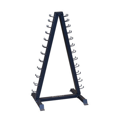 Body Solid Vinyl Neoprene Dumbbell Rack - GDR24B — front view
