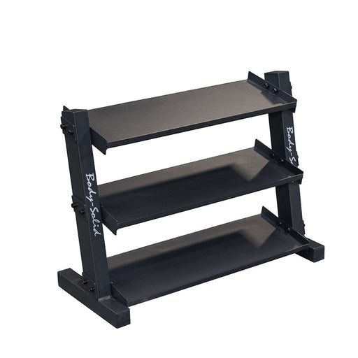 Body Solid Vinyl/Neoprene Dumbbell Rack - GDR34B — front view