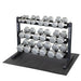 Body Solid 3-Tier Horizontal Dumbbell Rack - GDR363B — weight load capacity