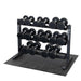 Body Solid 3-Tier Horizontal Dumbbell Rack - GDR363B — full setup angle