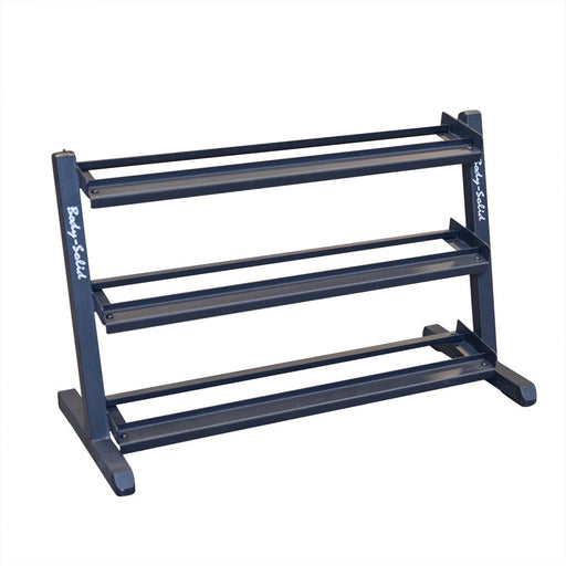 Body Solid 48inch 3-Tier Dumbbell Rack - GDR48B — front view