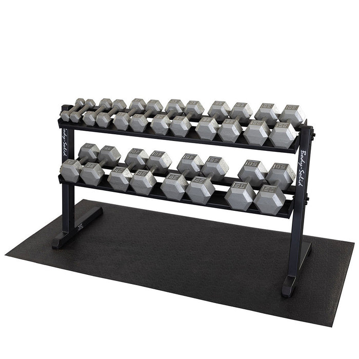 Body Solid 2-Tier Horizontal Dumbbell Rack - GDR60B