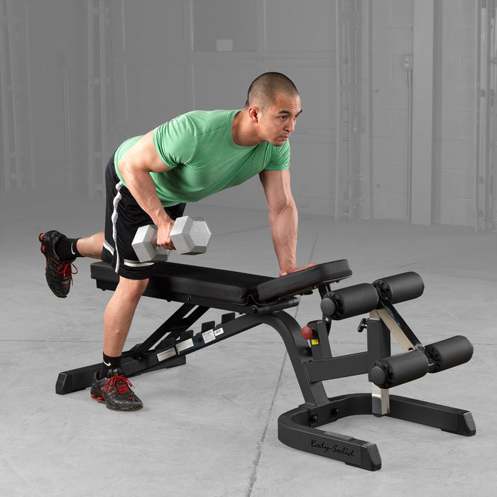 Body Solid Body-Solid Heavy Duty Flat-Incline-Decline Bench - GFID71B — close-up detail