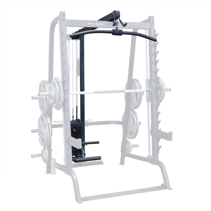 Body Solid Smith Machine Lat Attachment - GLA348BS — front view