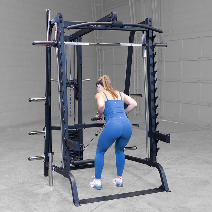 Body Solid Smith Machine Lat Attachment - GLA348BS — grip and contact surface