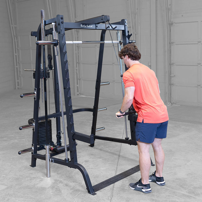 Body Solid Smith Machine Lat Attachment - GLA348BS — weight load capacity