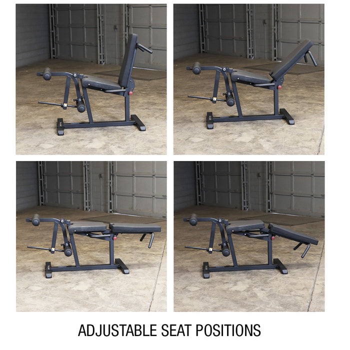 Body Solid Leg Curl/Leg Extension Machine - GLCE365B — grip and contact surface