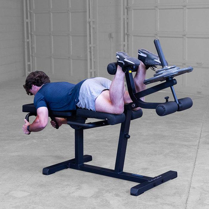 Body Solid Leg Curl/Leg Extension Machine - GLCE365B — full setup angle