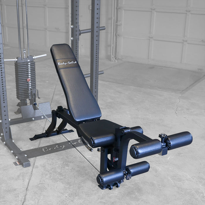 Body Solid Leg Extension Curl Bench Attachment GLEG detail view 3